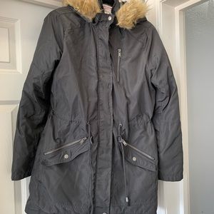 Mossimo Supply Co black parka  Size M